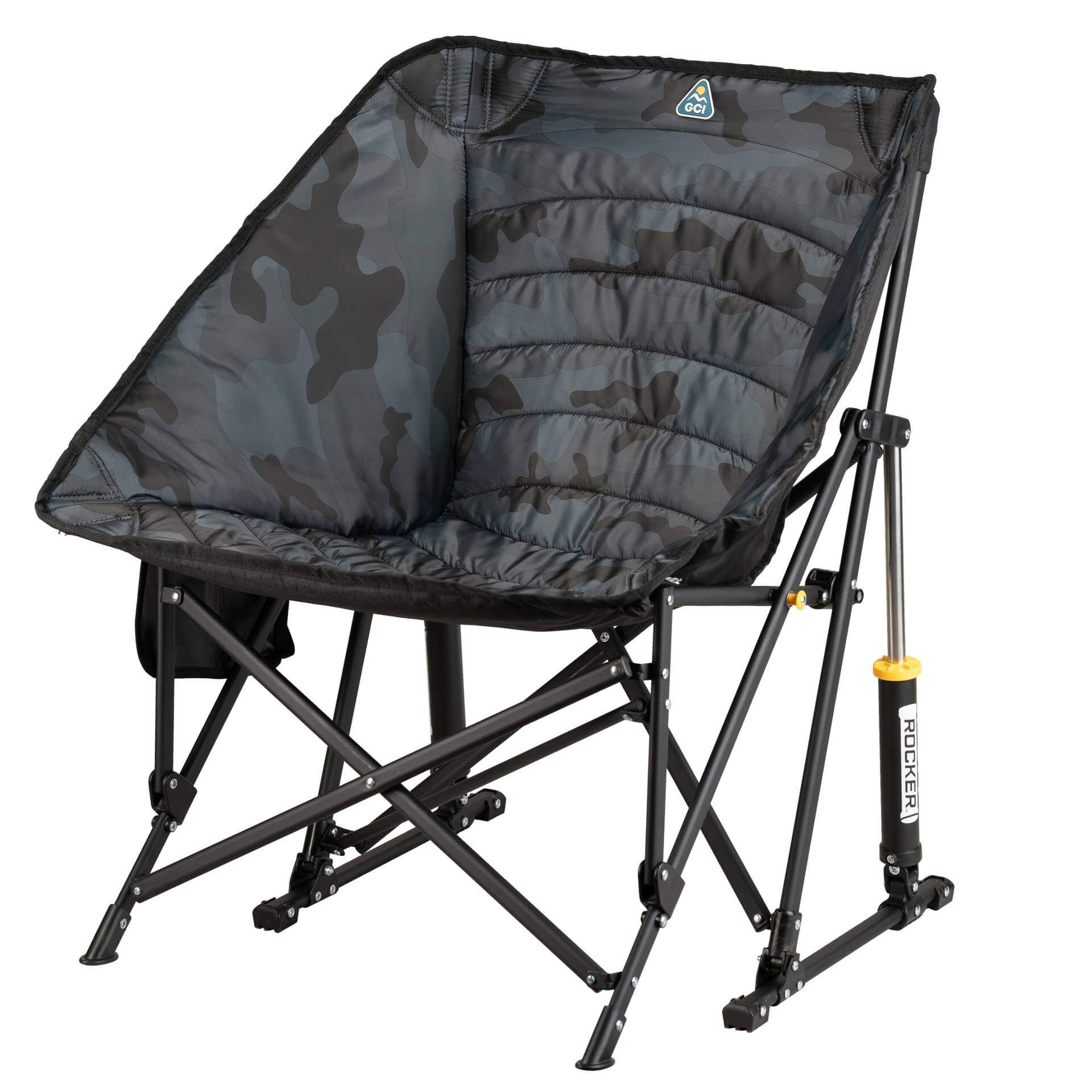 Smooth Motion Puff Rocker - Choice 731 - Patented Spring-Action Rocking Chair for Camping Detail