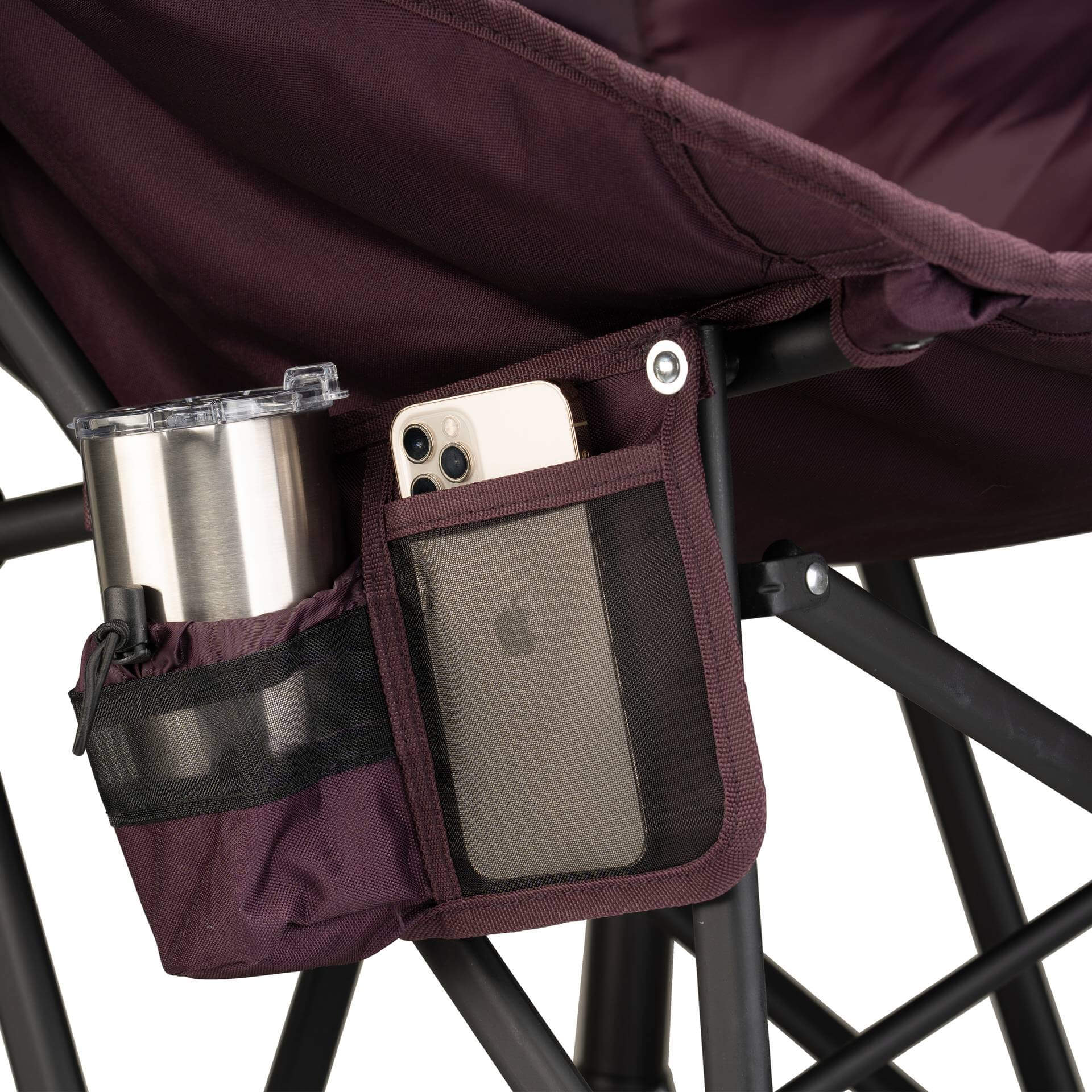 Smooth Motion Puff Rocker - Choice 731 - Patented Spring-Action Rocking Chair for Camping Detail