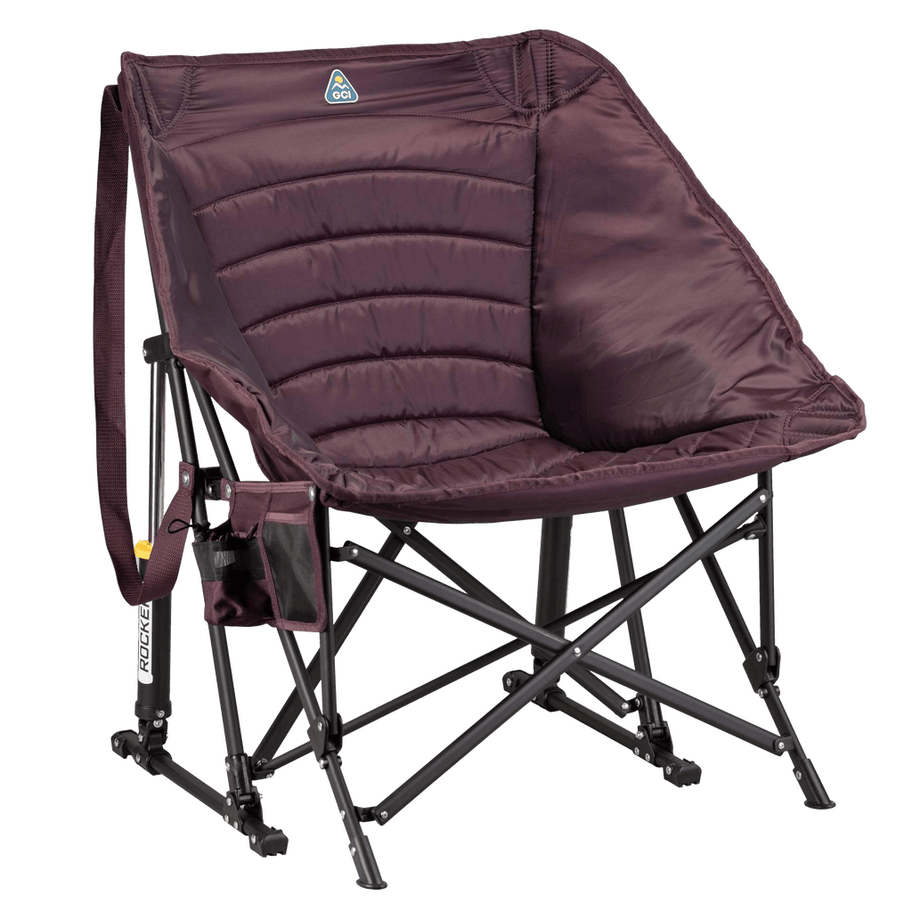 Smooth Motion Puff Rocker - Choice 731 - Patented Spring-Action Rocking Chair for Camping - Amethyst