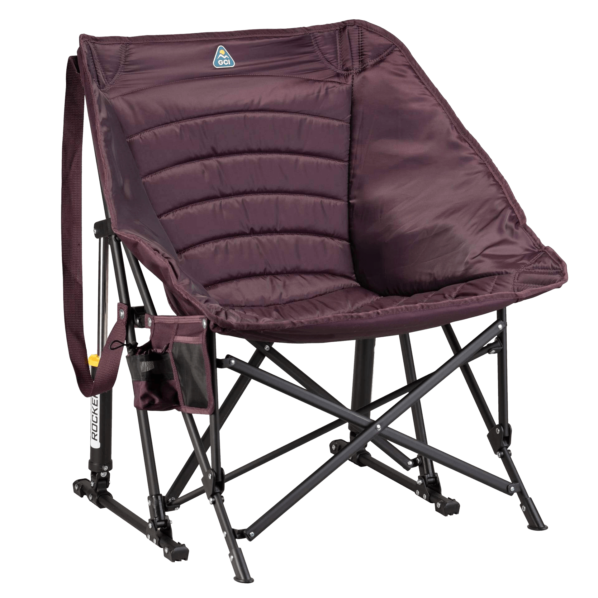Smooth Motion Puff Rocker - Choice 731 - Patented Spring-Action Rocking Chair for Camping - Amethyst