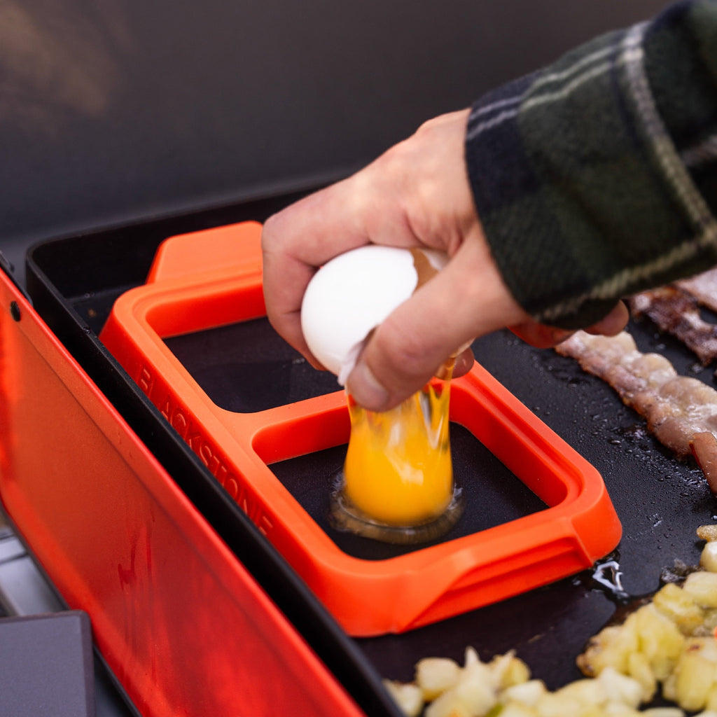 Chef-Quality Silicone Egg Ring Tray Set with Heat-Resistant Handles, 2-Piece - Professional Kitchen Tool for Culinary Enthusiasts Detail