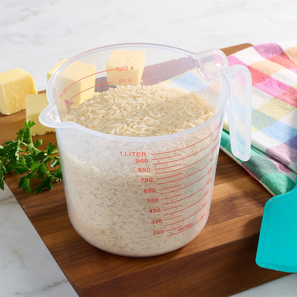 Time-Saving (12 pack) 4 Cup PP Plastic Measuring Cup, 32 oz, Clear - Kitchen Gadget Tool for Quick Food Prep Detail