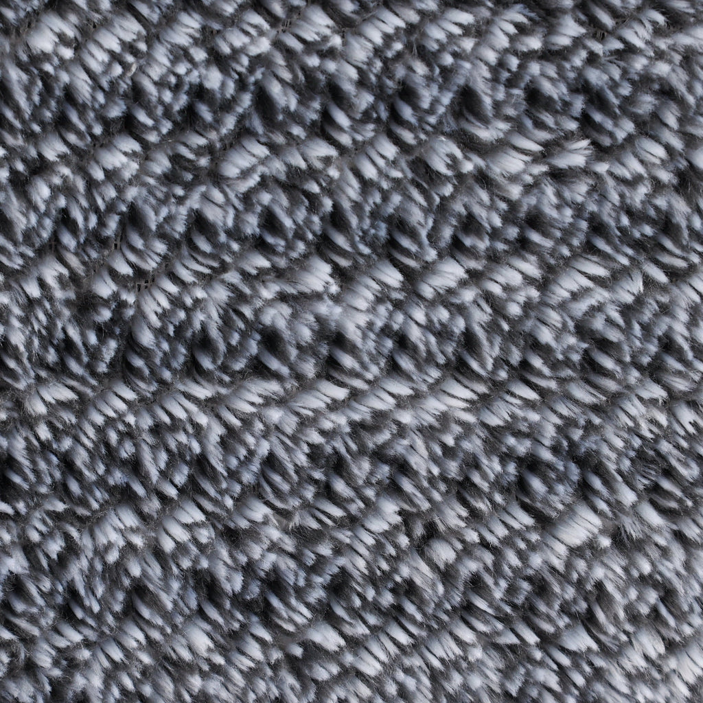 Reversible Sherpa Plush Textured Heathered Soft Oversized Throw Blanket, Gray - Super Soft Reversible Sherpa Flannel Blanket Detail