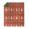Decorative Knitted Holidays are Nice Silk Touch Throw Blanket with Sherpa Reverse 50 x 60 inches - Luxury Knitted Decorative Throw Blanket with Fringes - Default Title