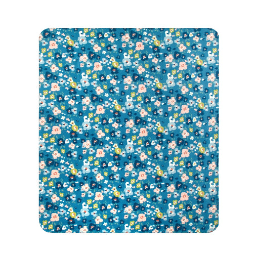 Cozy Fleece Cozy Fleece Throw Blanket Delightful Floral 50" x 60", All Ages - Super Soft Reversible Sherpa Flannel Blanket Detail