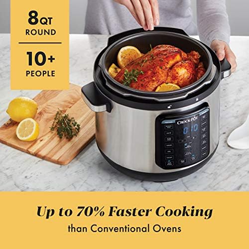 High-Pressure Crock-Pot 8 Quart Express Crock Multi-Use Pressure Cooker S05K - Smart Multi-Functional Electric Pressure Cooker Detail