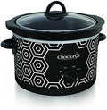Programmable Crock-Pot 4.5 Quart Portable Slow Cooker – Black & White S11W - Programmable Slow Cooker with Oval Ceramic Pot - Default Title