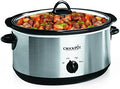 Oval Ceramic Crock-Pot 7 Quart Oval Manual Slow Cooker – Stainless Steel S29K - Digital Crock Pot Slow Cooker for Family Meals - 7 Quarts
