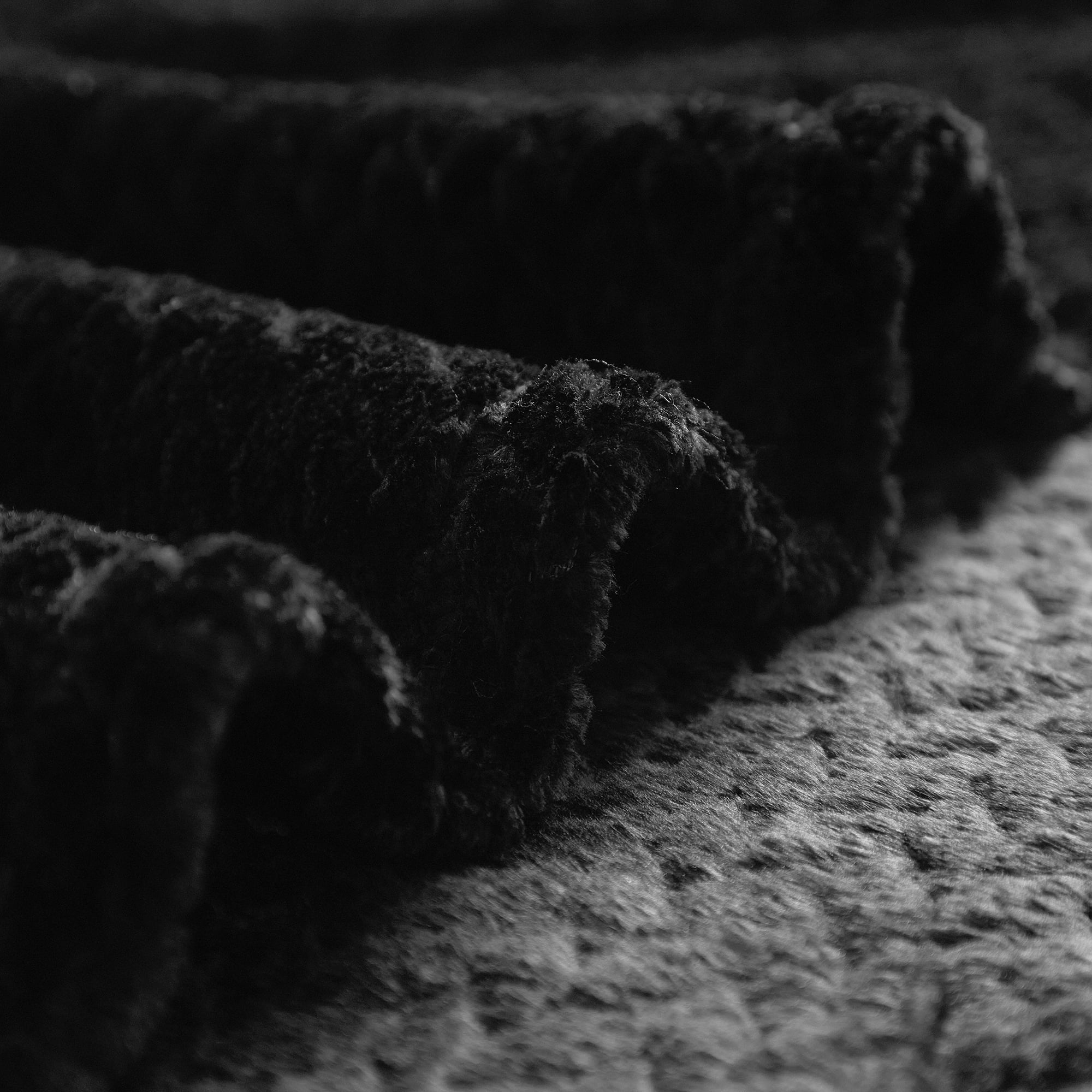 Decorative Knitted Cozy Textured Plush Throw Blanket, Black, 50"x60" All Ages - Luxury Knitted Decorative Throw Blanket with Fringes Detail