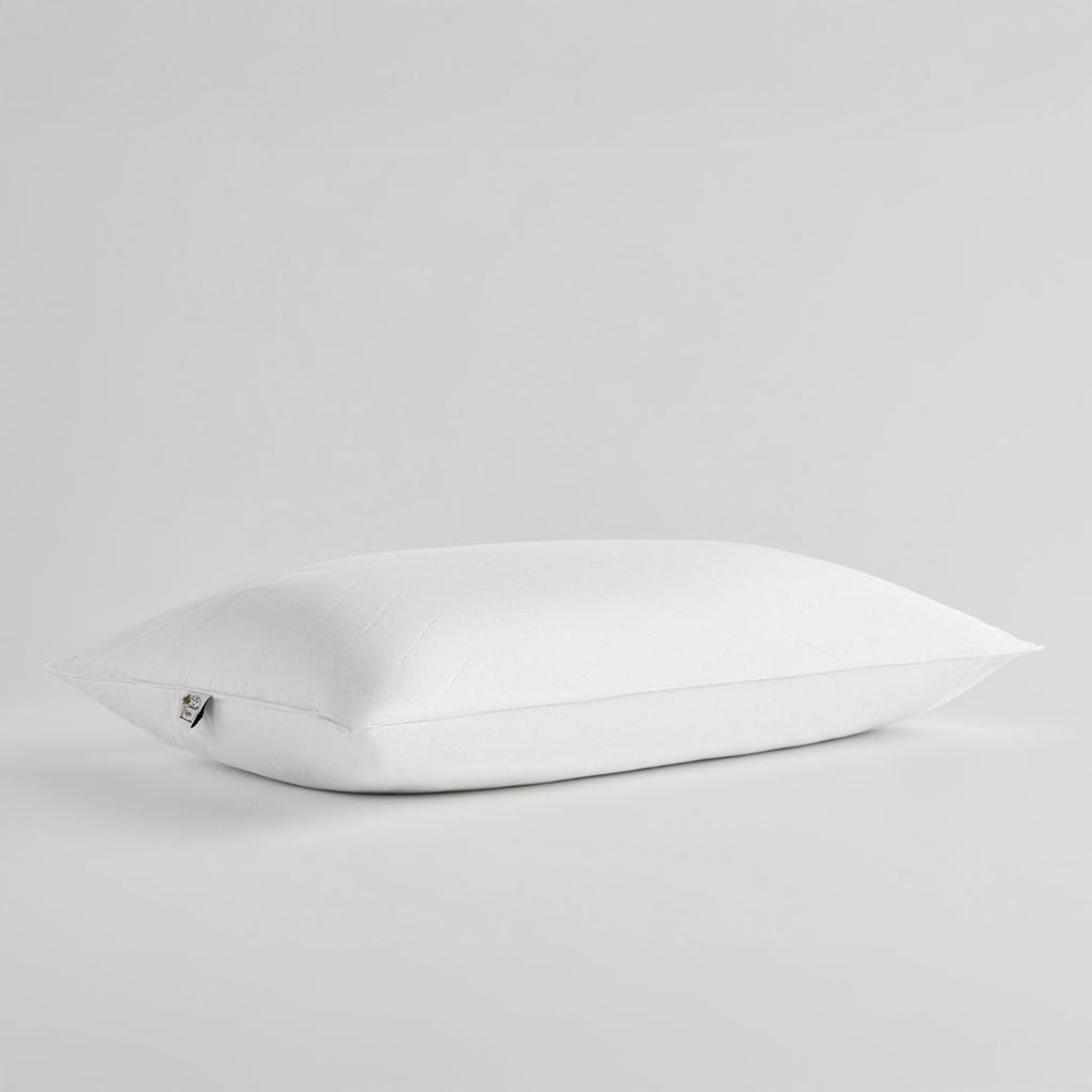 Hotel Collection Sahara Nights | Stomach & Back Sleeper Pillow for Adults | , 100% Cotton Case, Gel Fiber Fill | Soft, Machine Washabl... - Orthopedic Shredded Foam Bed Pillow Set Detail