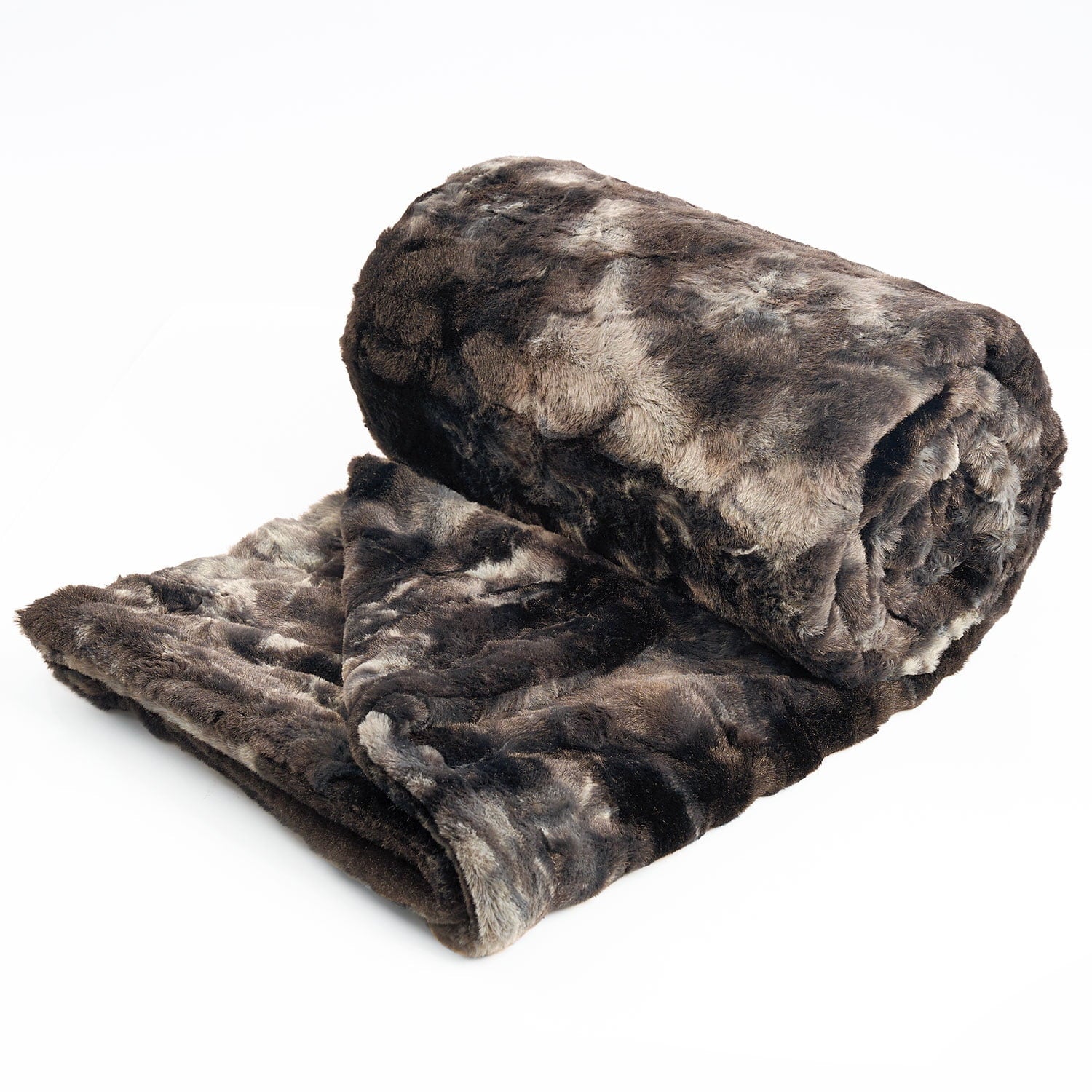 Reversible Sherpa Faux Rabbit Fur Throw Blanket- 50x60 inches, Soft Fluffy Cozy Warm Fuzzy Machine Washable, Durable Blanket for Couch ... - Lightweight Plush Warm Blanket for All Seasons Detail