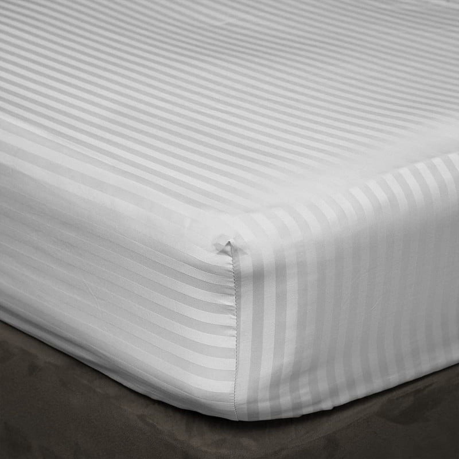 Cooling Sateen 4 Piece 100% Egyptian Cotton Bed Sheets Set - Luxury Soft & Sheets - Deep Pocket of 16" Inch - Hotel Style Silky Bedd... - Breathable Egyptian Cotton Flat & Fitted Sheets Detail