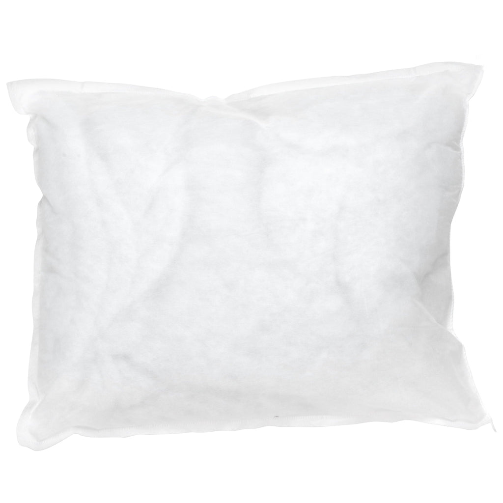 Hotel Collection Bed Pillow, 12 x 17 Inch, White, Disposable, 2 Count - Orthopedic Shredded Foam Bed Pillow Set Detail