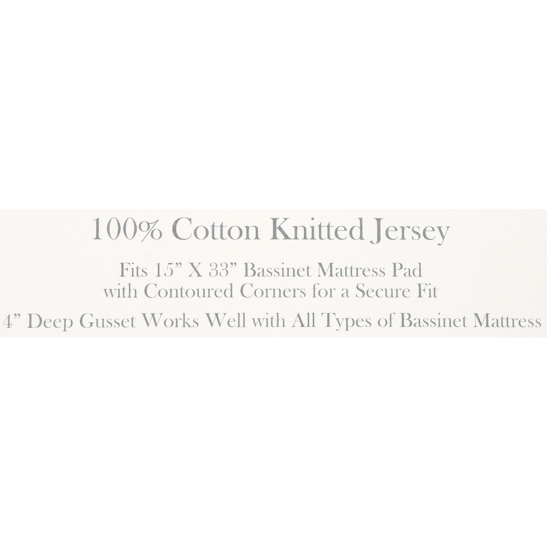 Wrinkle-Resistant TL Care 100% Natural Breathable Cotton Jersey Knit Fitted Bassinet Sheet, White, 15" x 33", Soft Breathable, for Boys... - Breathable Egyptian Cotton Flat & Fitted Sheets Detail