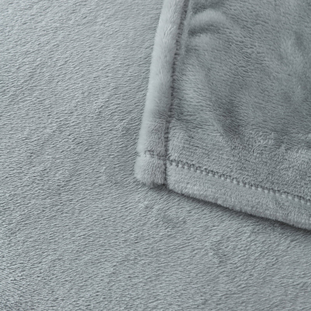 Decorative Knitted Super Soft Plush Blanket, Gray, Twin, Adult/Teen - Cozy Fleece Throw Blanket for Couch & Bed Detail