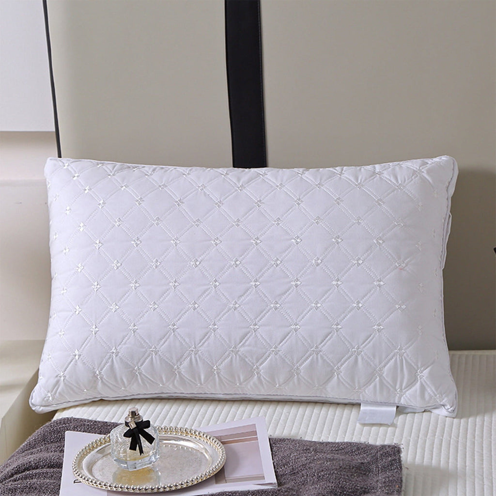 Ergonomic Memory Foam Hotel Grade Extra Soft Pillows Queen Size Set of 2 Supportive Bed Pillow for Back Side and Stomach Sleepers, Breathab... - Hotel Quality Plush Sleeping Pillows Detail