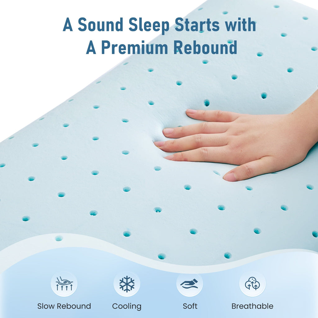 Decorative Plump Memory Foam Pillow for Bed, Cooling Pillow with Extra Height Pad, Supportive Bed Pillow for Side, Back & Hot Sleepers... - Orthopedic Shredded Foam Bed Pillow Set Detail
