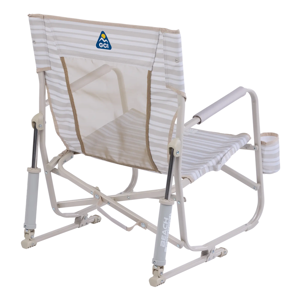 Heavy-Duty Freestyle Beach Rocker - Choice 712 - Heavy-Duty Kickback Rocker with Beverage Holder Detail