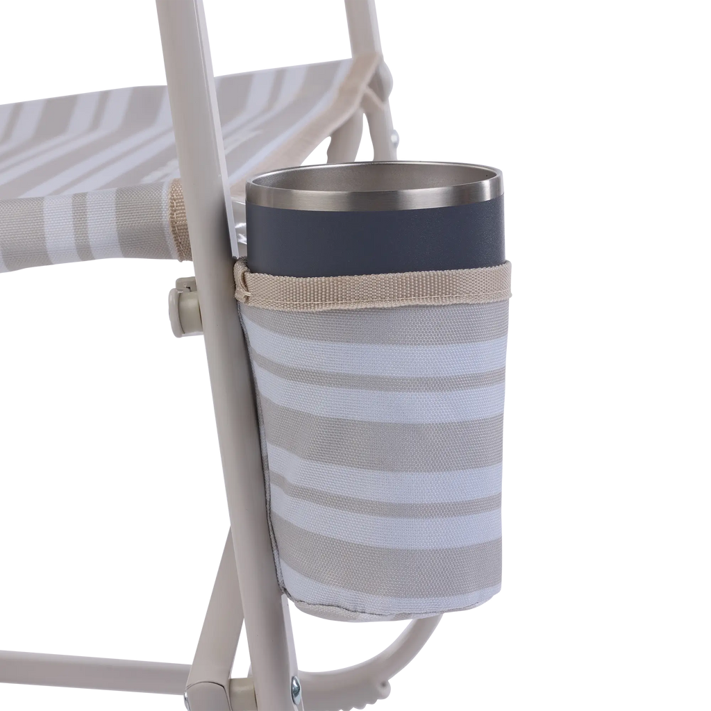 Heavy-Duty Freestyle Beach Rocker - Choice 712 - Heavy-Duty Kickback Rocker with Beverage Holder Detail