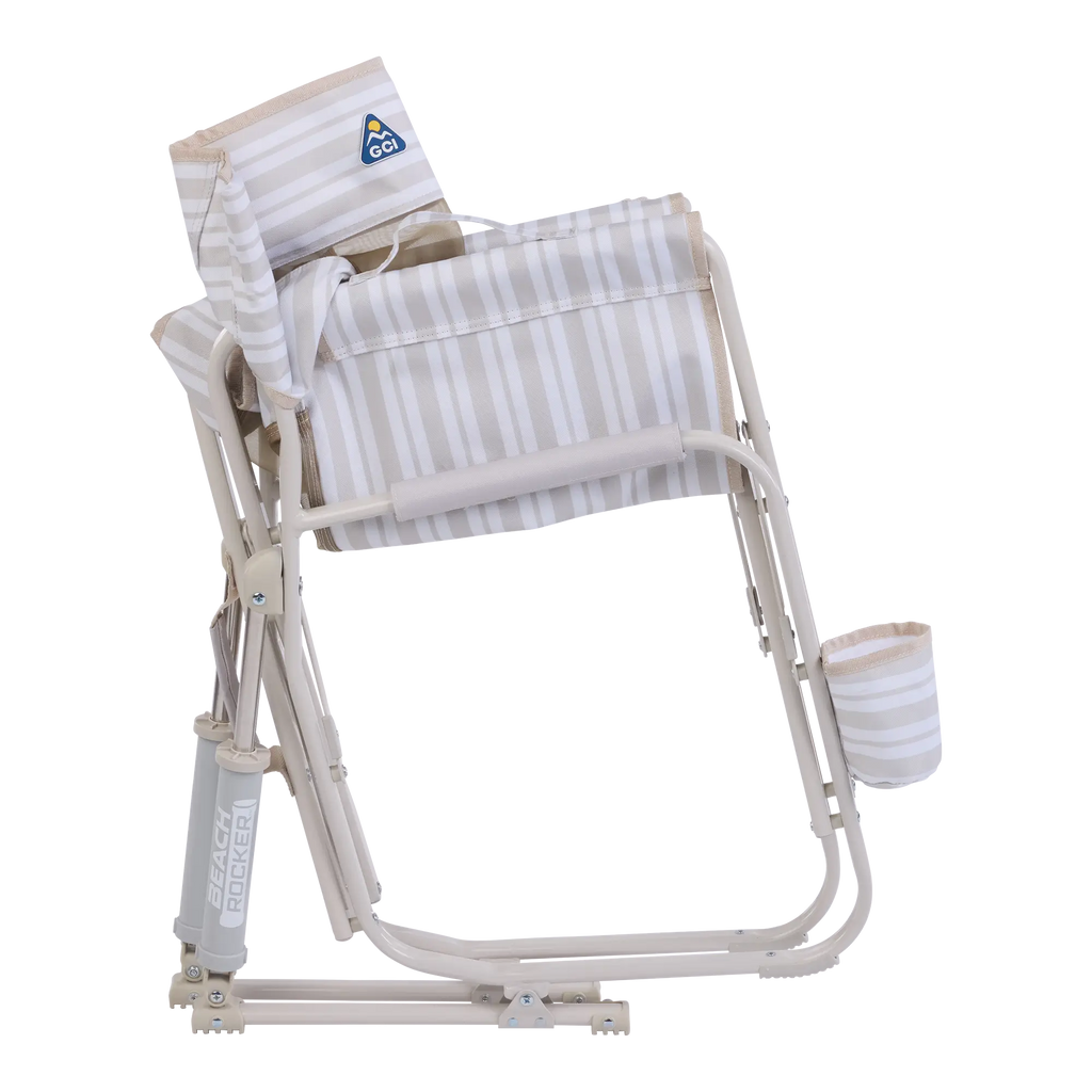 Heavy-Duty Freestyle Beach Rocker - Choice 712 - Heavy-Duty Kickback Rocker with Beverage Holder Detail