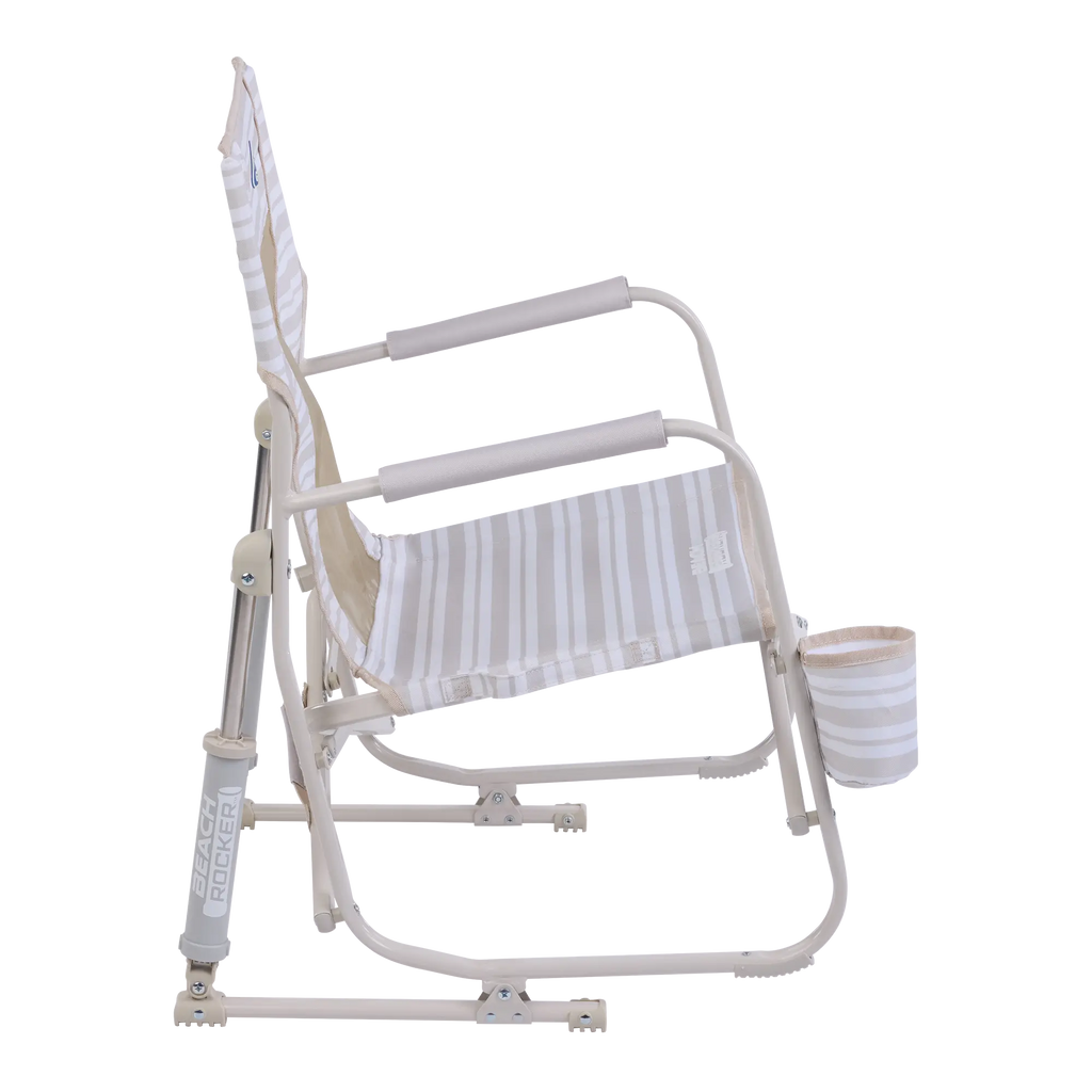 Heavy-Duty Freestyle Beach Rocker - Choice 712 - Heavy-Duty Kickback Rocker with Beverage Holder Detail