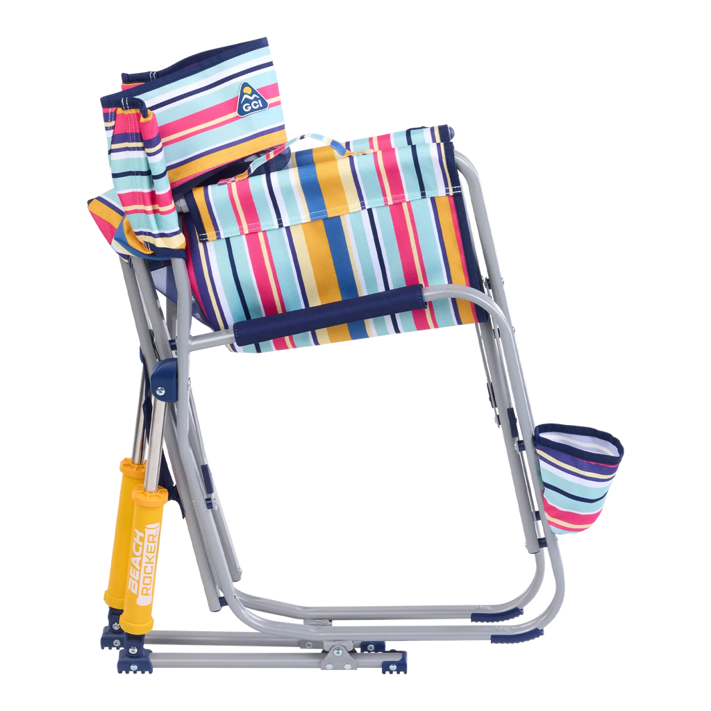Heavy-Duty Freestyle Beach Rocker - Choice 712 - Heavy-Duty Kickback Rocker with Beverage Holder Detail
