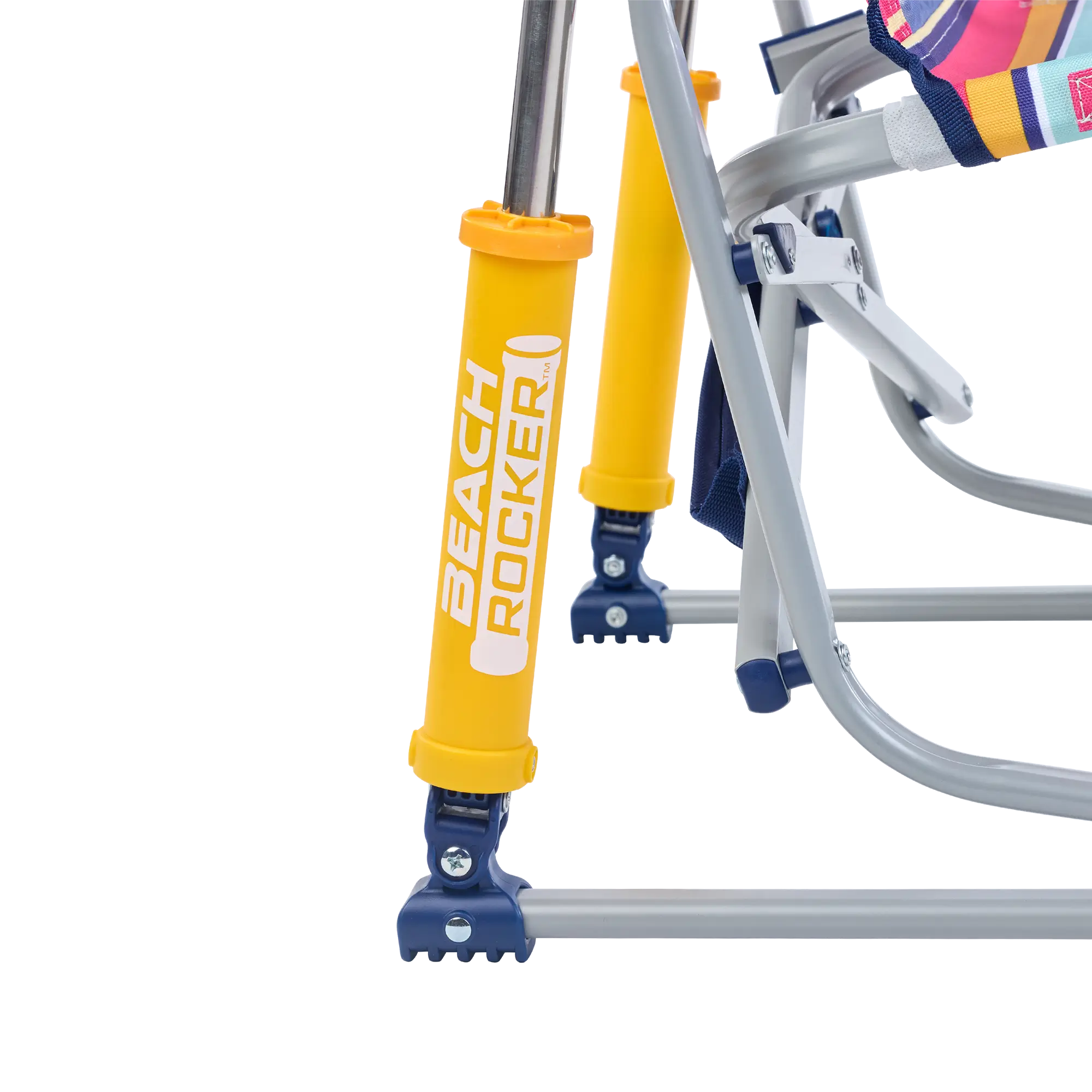 Heavy-Duty Freestyle Beach Rocker - Choice 712 - Heavy-Duty Kickback Rocker with Beverage Holder Detail