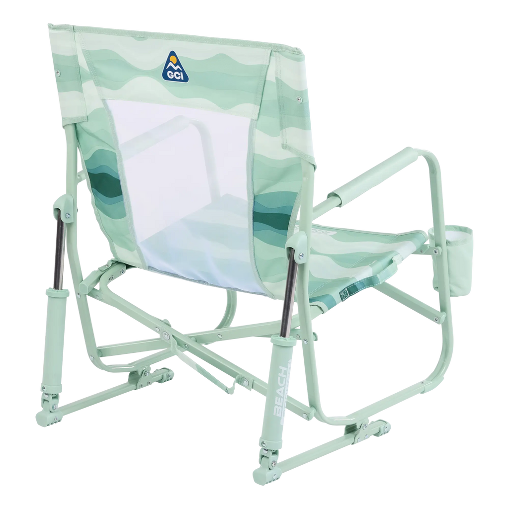 Heavy-Duty Freestyle Beach Rocker - Choice 712 - Heavy-Duty Kickback Rocker with Beverage Holder Detail