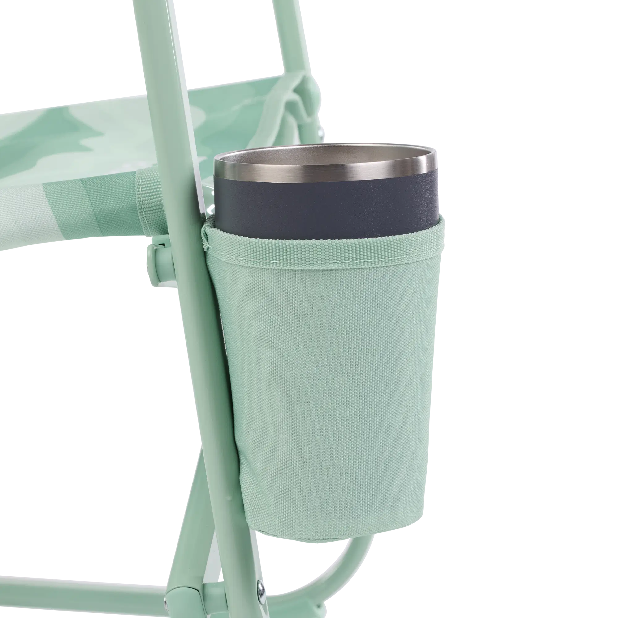 Heavy-Duty Freestyle Beach Rocker - Choice 712 - Heavy-Duty Kickback Rocker with Beverage Holder Detail
