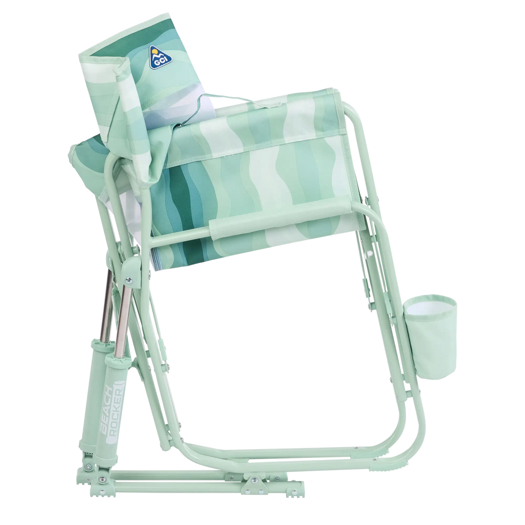 Heavy-Duty Freestyle Beach Rocker - Choice 712 - Heavy-Duty Kickback Rocker with Beverage Holder Detail