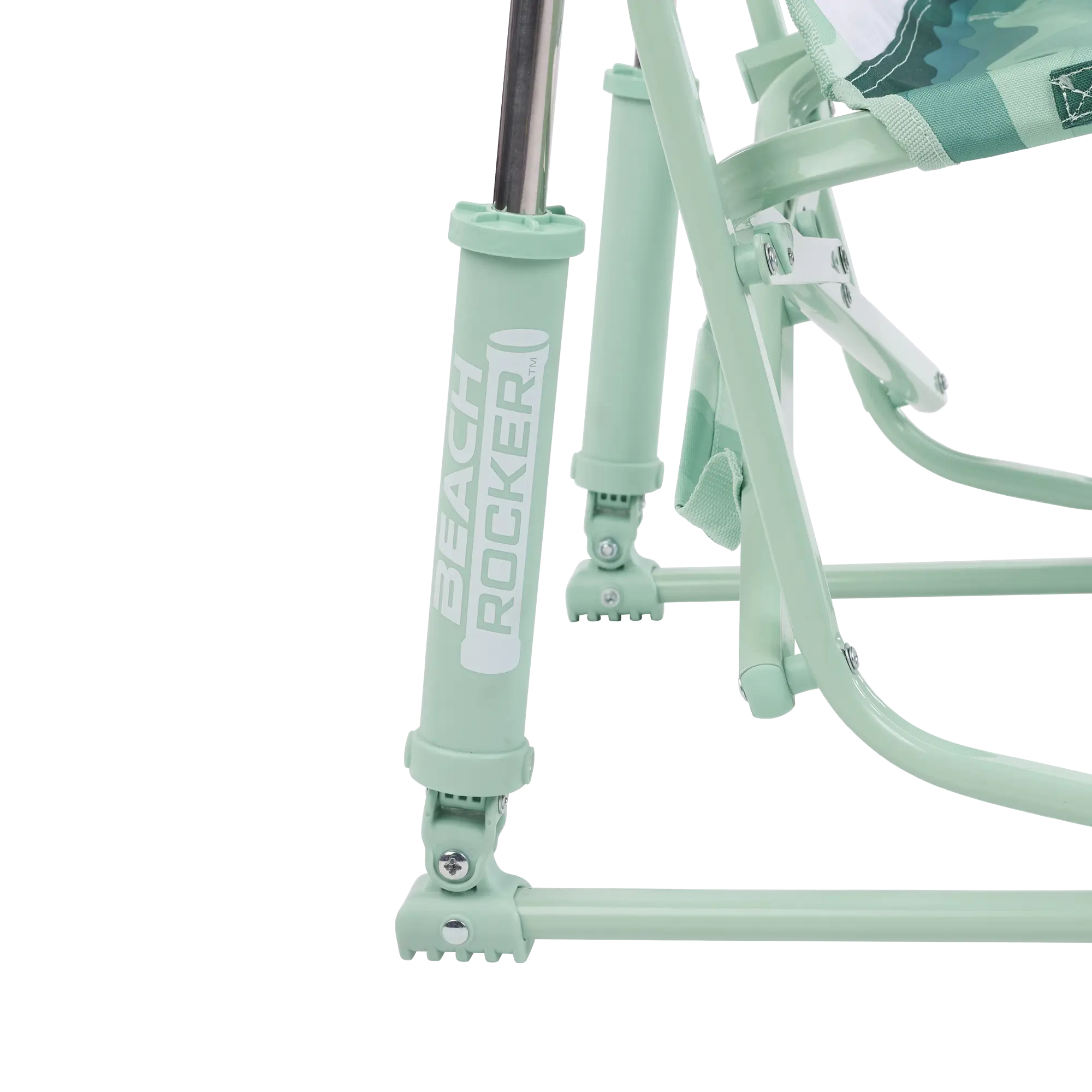 Heavy-Duty Freestyle Beach Rocker - Choice 712 - Heavy-Duty Kickback Rocker with Beverage Holder Detail