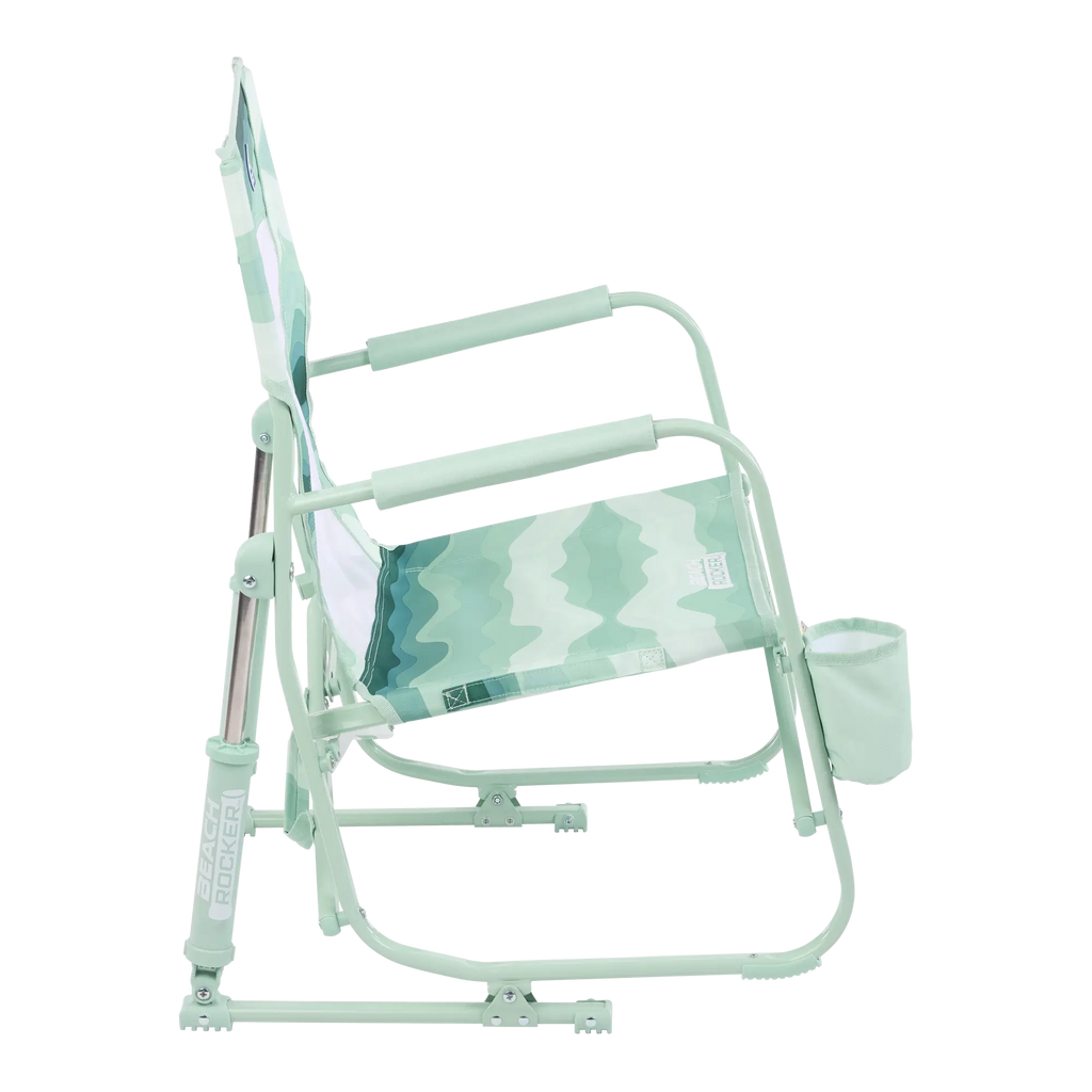 Heavy-Duty Freestyle Beach Rocker - Choice 712 - Heavy-Duty Kickback Rocker with Beverage Holder Detail