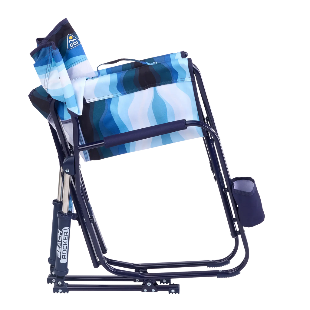 Heavy-Duty Freestyle Beach Rocker - Choice 712 - Heavy-Duty Kickback Rocker with Beverage Holder Detail