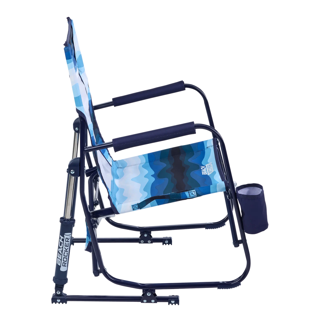 Heavy-Duty Freestyle Beach Rocker - Choice 712 - Heavy-Duty Kickback Rocker with Beverage Holder Detail