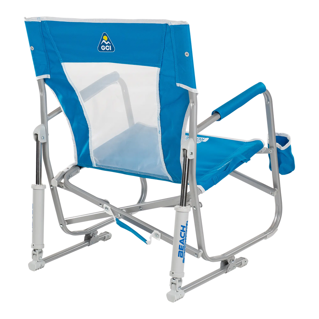 Heavy-Duty Freestyle Beach Rocker - Choice 712 - Heavy-Duty Kickback Rocker with Beverage Holder Detail