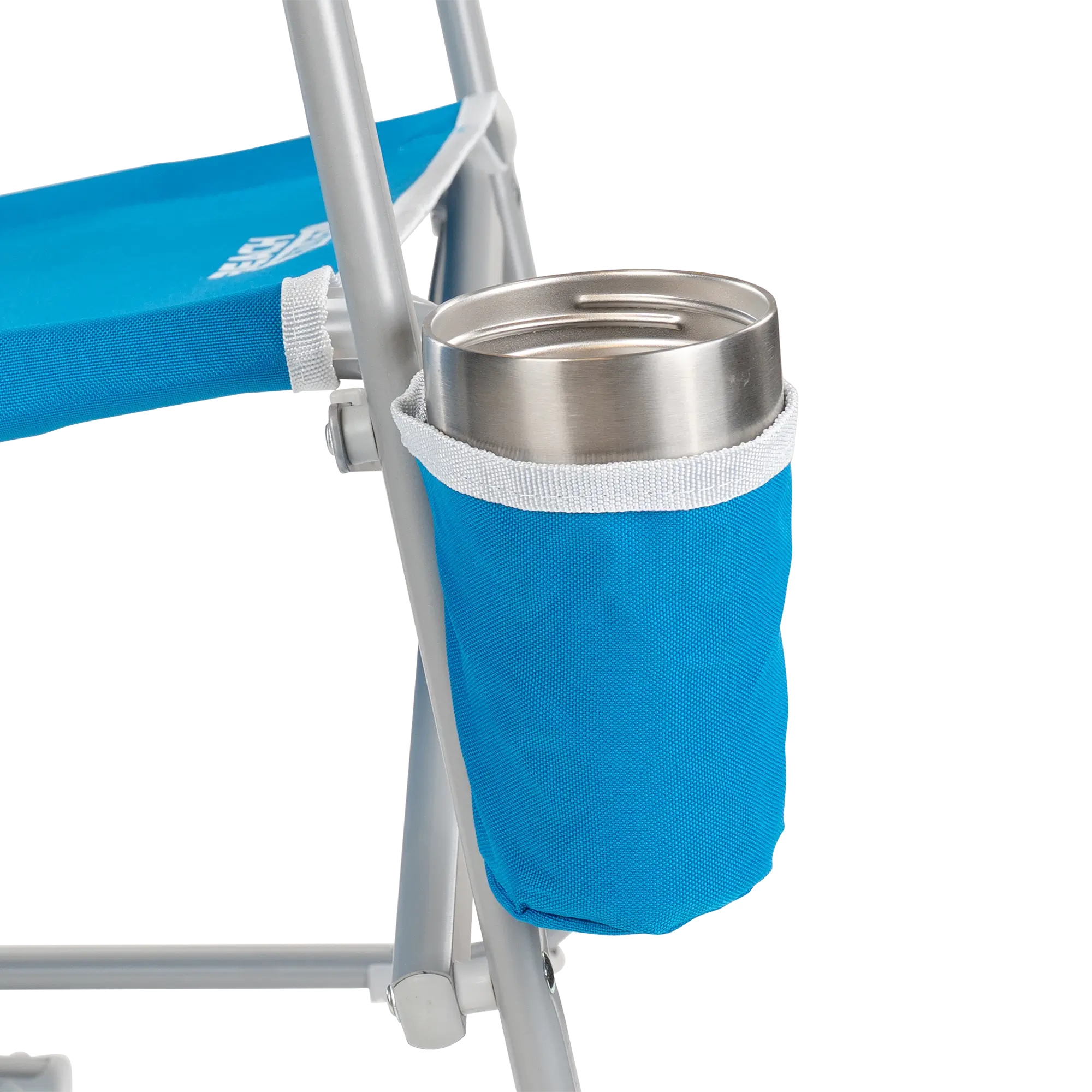 Heavy-Duty Freestyle Beach Rocker - Choice 712 - Heavy-Duty Kickback Rocker with Beverage Holder Detail