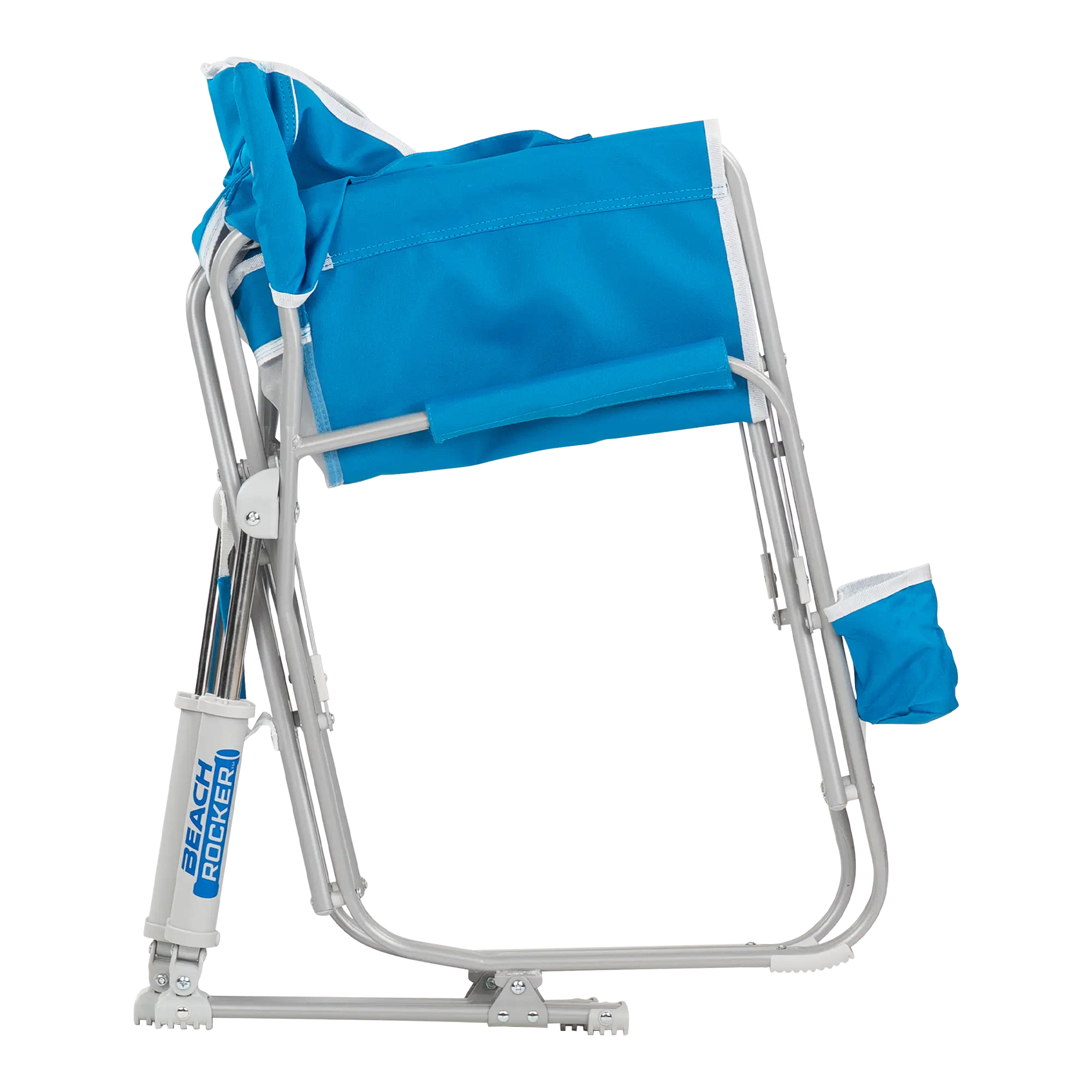 Heavy-Duty Freestyle Beach Rocker - Choice 712 - Heavy-Duty Kickback Rocker with Beverage Holder Detail