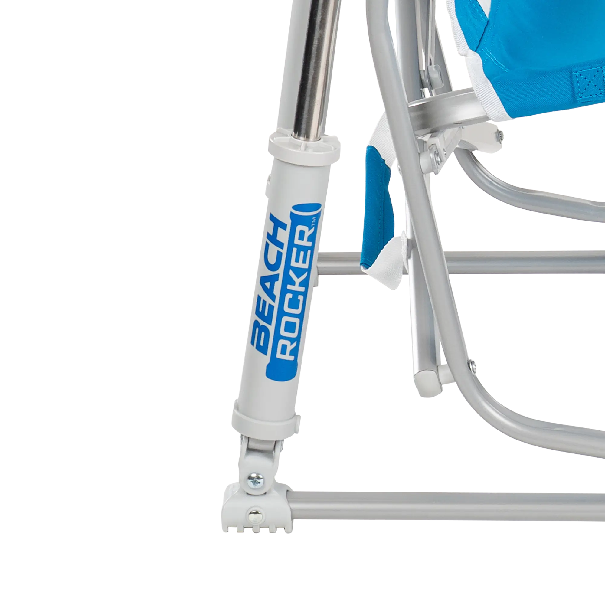 Heavy-Duty Freestyle Beach Rocker - Choice 712 - Heavy-Duty Kickback Rocker with Beverage Holder Detail