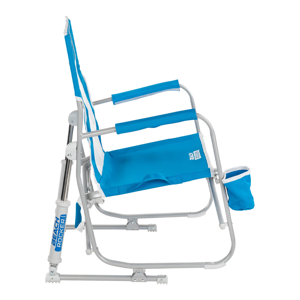 Heavy-Duty Freestyle Beach Rocker - Choice 712 - Heavy-Duty Kickback Rocker with Beverage Holder Detail