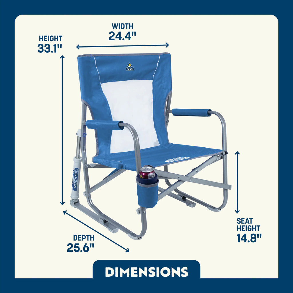 Smooth Motion Beach Rocker Bundle - Choice 773 - RoadTrip Rocker Smooth Motion Camp Chair Detail