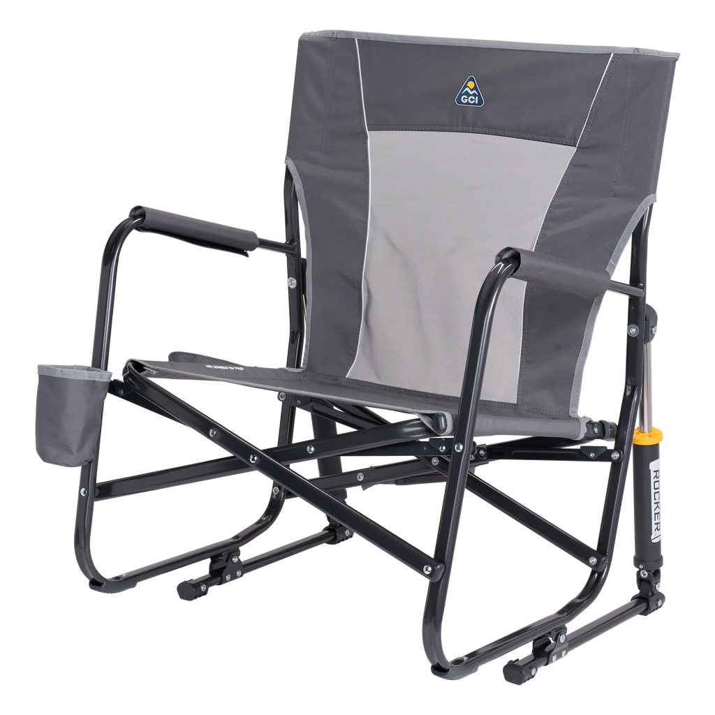 Heavy-Duty Freestyle FirePit Rocker - Choice 737 - Patented Spring-Action Rocking Chair for Camping Detail