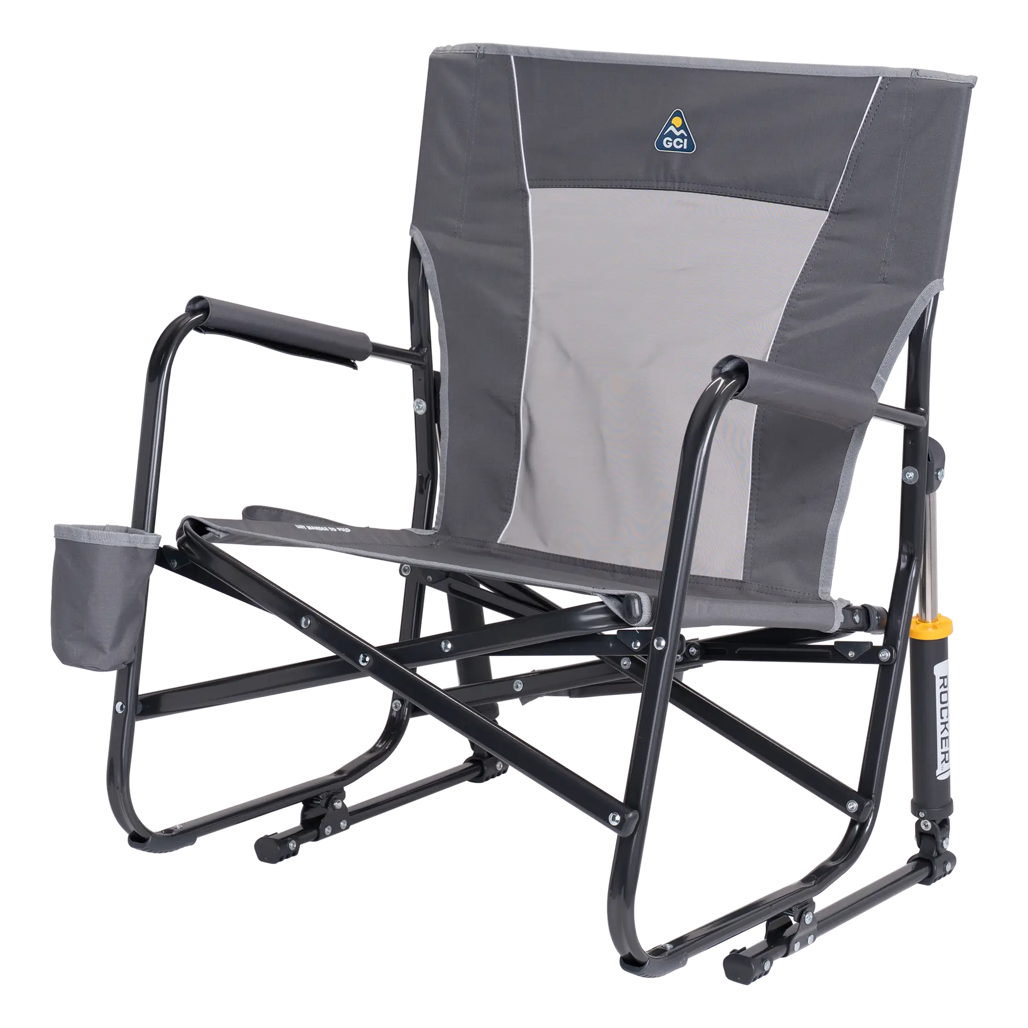 Heavy-Duty Freestyle FirePit Rocker - Choice 737 - Patented Spring-Action Rocking Chair for Camping Detail