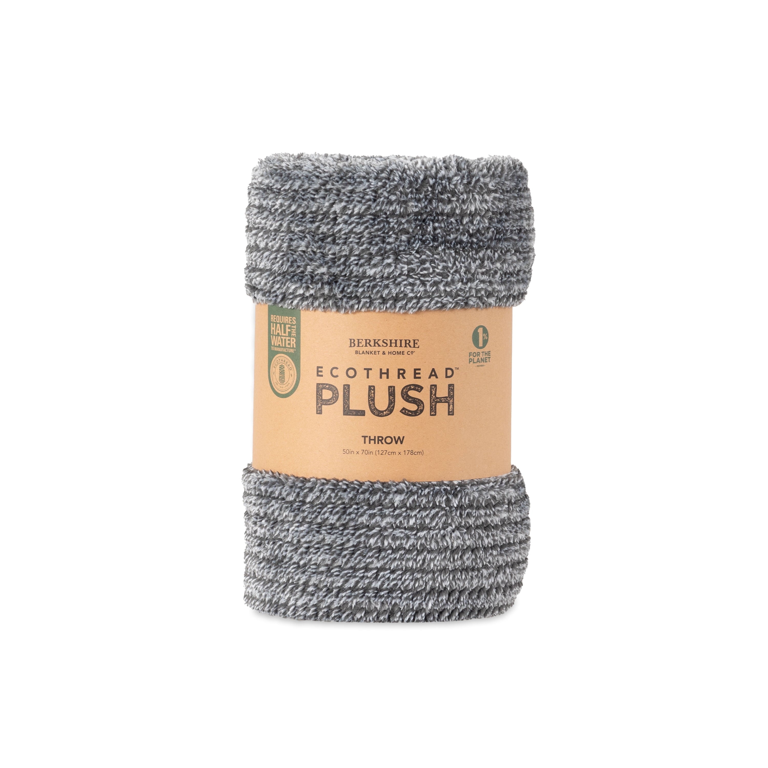 Reversible Sherpa Plush Textured Heathered Soft Oversized Throw Blanket, Gray - Super Soft Reversible Sherpa Flannel Blanket Detail