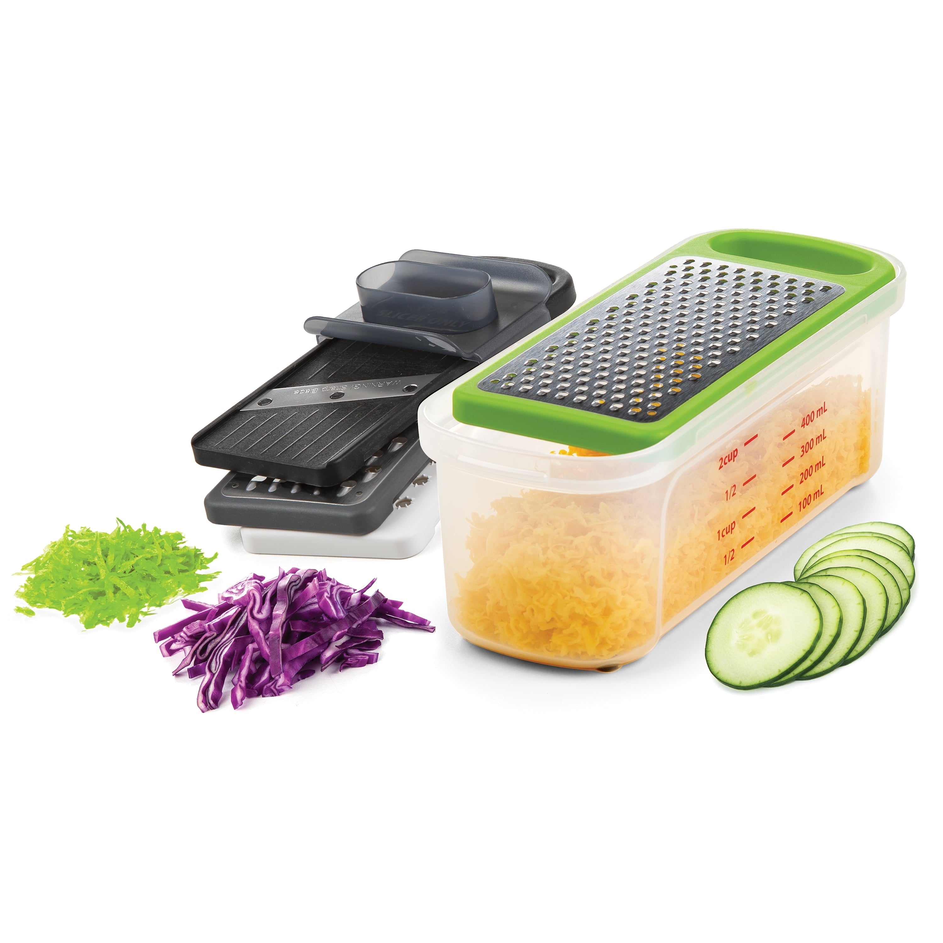 Premium Kitchen Compact Grate & Slice Set - Innovative Kitchen Helper for Modern Cooking Detail