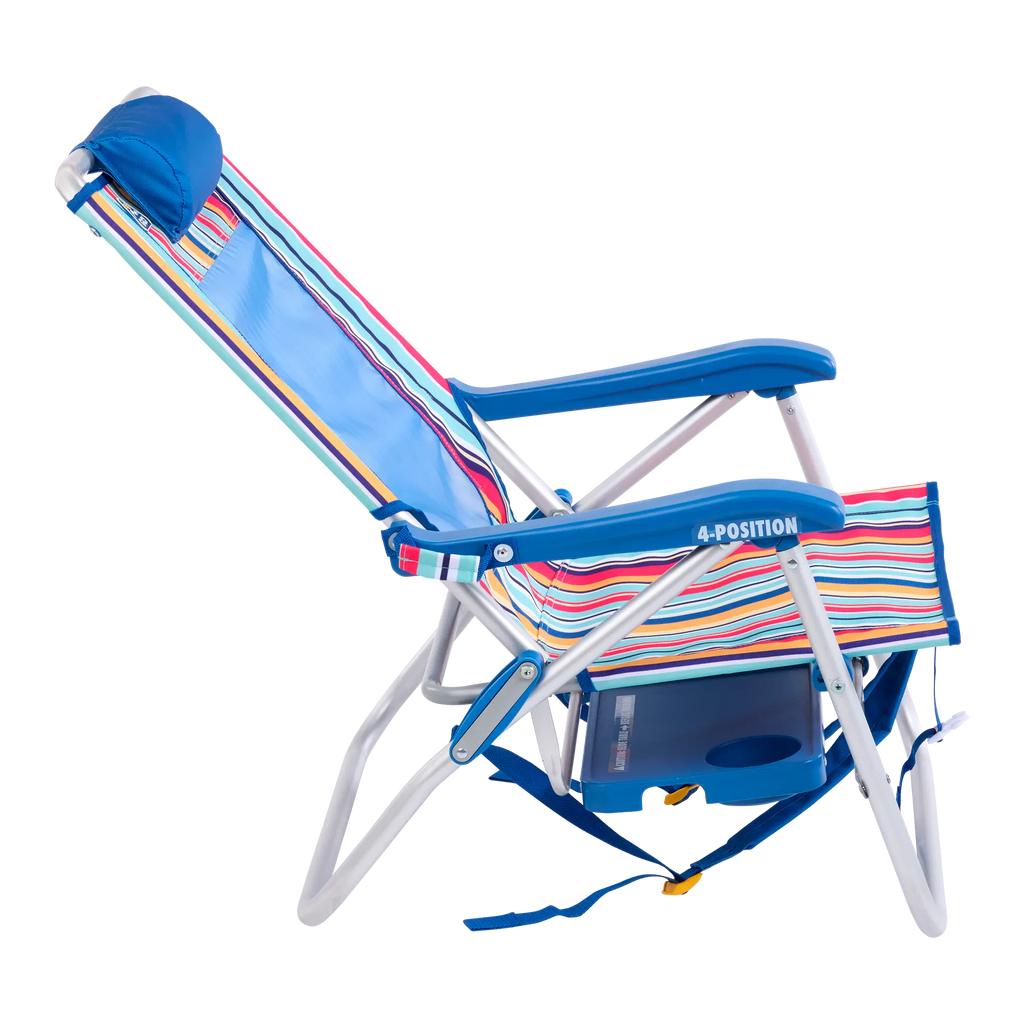 Backpack Travel Big Surf with Slide Table - Choice 334 - Rust-Resistant Aluminum Sand-Friendly Lounge Chair Detail