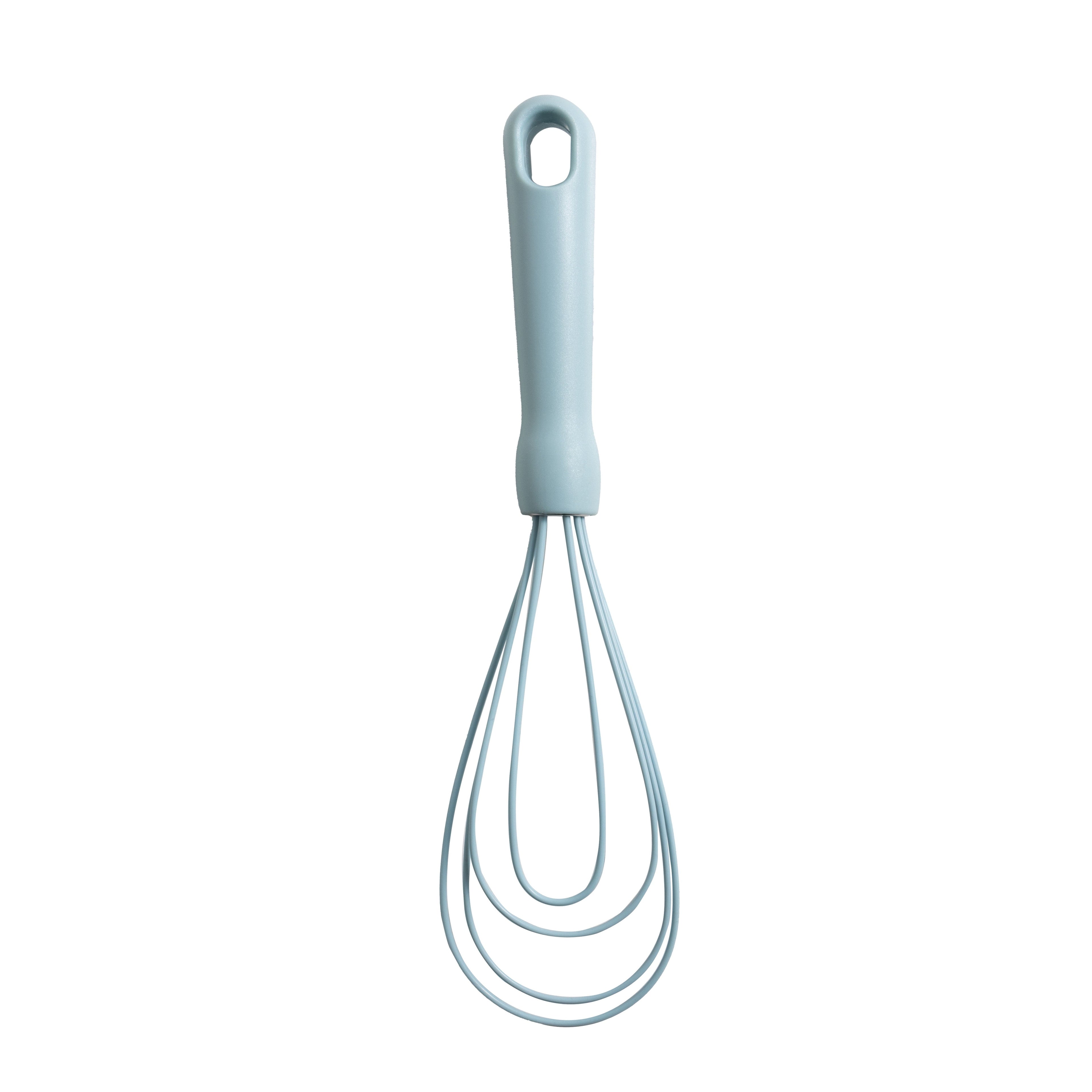 Premium Kitchen 3-Piece Silicone Whisk Set, 10.5"/10.4"/9.6" L, Blue Color - Kitchen Gadget Tool for Quick Food Prep Detail