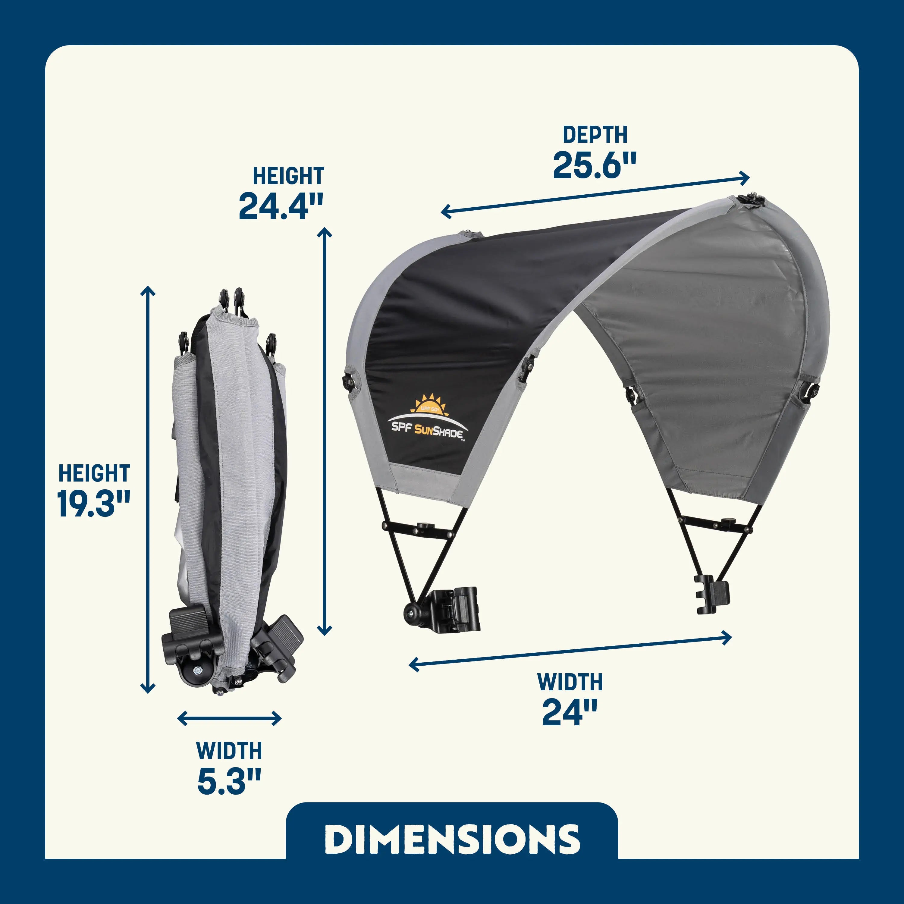 Premium All-Weather SunShade Accessory - Choice 361 - SunShade Canopy for Beach & Camping Detail