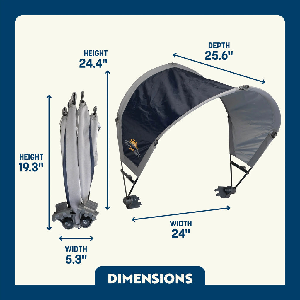 Premium All-Weather SunShade Accessory - Choice 361 - SunShade Canopy for Beach & Camping Detail