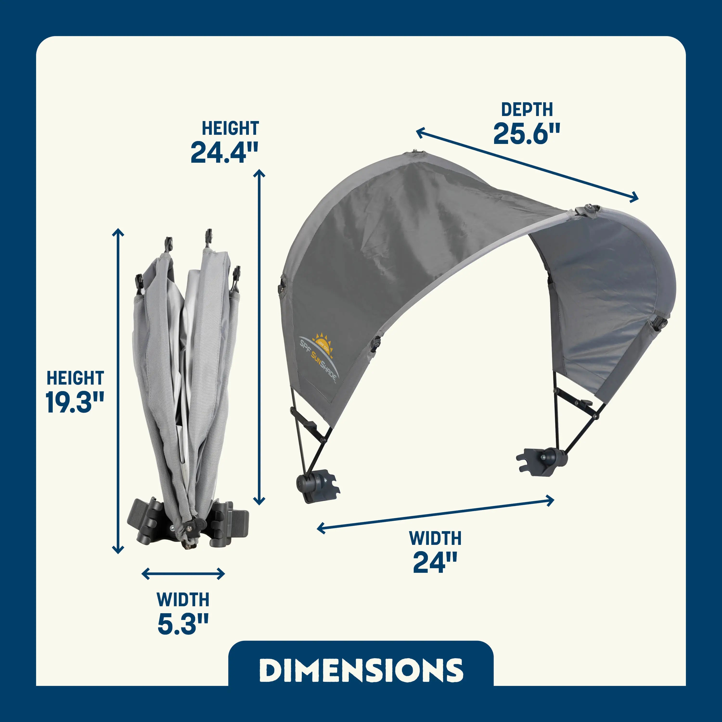 Premium All-Weather SunShade Accessory - Choice 361 - SunShade Canopy for Beach & Camping Detail