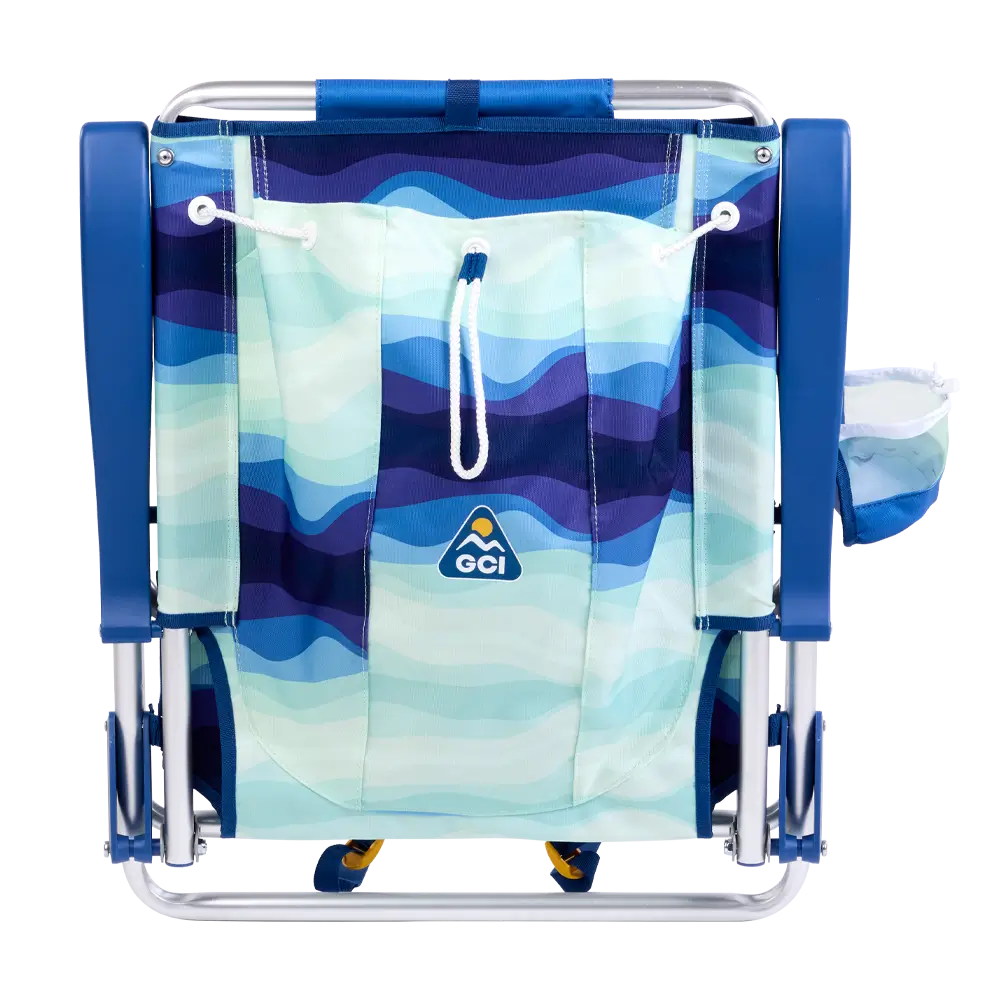 Reclining Beach Backpack Beach Chair - Choice 709 - Multi-Position Outdoor Beach Chair with Pillow Detail